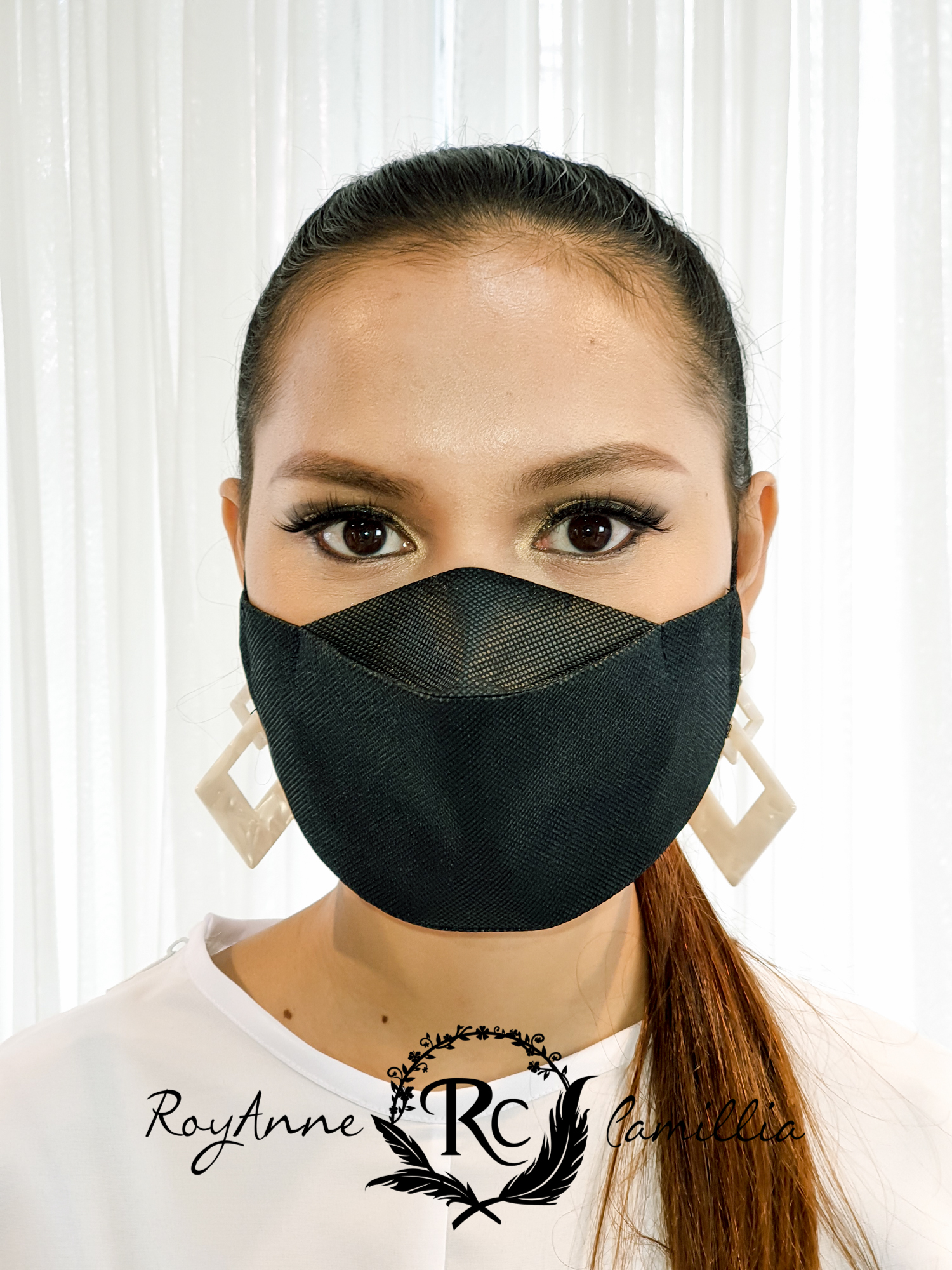black fashionable mask - ppe for new normal protect against covid 19
